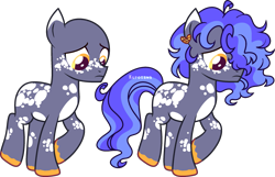 Size: 2331x1499 | Tagged: safe, artist:kurosawakuro, oc, oc only, unnamed oc, earth pony, pony, base used, body freckles, closed mouth, colored eartips, colored hooves, ear piercing, earring, freckles, frown, golden eyes, jewelry, leg freckles, lightly watermarked, looking down, male, offspring, pale belly, parent:hoo'far, parent:limestone pie, parents:hoo'stone, piercing, raised hoof, simple background, solo, standing on two hooves, teenager, transparent background, watermark, yellow eyes