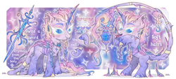 Size: 2433x1098 | Tagged: safe, artist:koribooo, oc, oc only, pony, unicorn, horn, rearing, smiling, unicorn oc