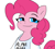 Size: 2271x2034 | Tagged: safe, artist:tjpones, pinkie pie, earth pony, pony, g4, alpha, clothes, female, high res, lidded eyes, looking at you, mare, shirt, simple background, smiling, smiling at you, smug, solo, white background