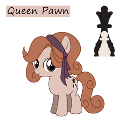 Size: 676x676 | Tagged: safe, artist:cdv, derpibooru exclusive, oc, oc only, oc:queen pawn, earth pony, pony, unicorn, female, filly, foal, reference sheet, simple background, solo, white background
