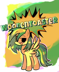 Size: 1441x1774 | Tagged: safe, artist:simplementeyeu, oc, oc only, oc:wooden toaster, pegasus, pony, male, pegasus oc, solo