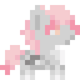 Size: 160x160 | Tagged: artist needed, safe, oc, oc only, oc:cotton puff, pegasus, pony, pixel art, simple background, solo, transparent background