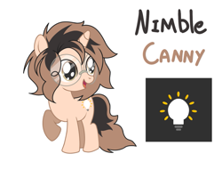 Size: 845x676 | Tagged: safe, artist:cdv, derpibooru exclusive, oc, oc only, oc:nimble canny, pony, unicorn, female, filly, foal, reference sheet, simple background, solo, white background