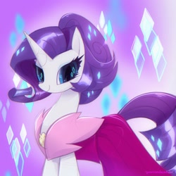 Size: 2048x2048 | Tagged: safe, artist:qwennondeathdie, rarity, pony, unicorn, g4, clothes, female, high res, mare, signature, solo