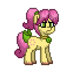 Size: 1000x1000 | Tagged: safe, posey bloom, earth pony, pony, pony town, g5, annoyed, frown, grumpy, simple background, solo, transparent background