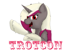 Size: 6500x5000 | Tagged: safe, artist:rosedraws, oc, oc only, oc:rose glow, pony, unicorn, trotcon, female, mare, simple background, solo, transparent background, trotcon 2022