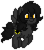 Size: 704x800 | Tagged: safe, oc, oc only, oc:eclipse, pegasus, pony, pony town, female, mare, simple background, solo, transparent background