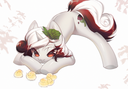 Size: 2650x1849 | Tagged: safe, artist:mashiro, oc, oc only, pony, unicorn, female, horn, simple background, solo, white background