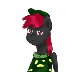 Size: 2000x2000 | Tagged: safe, artist:wrath-marionphauna, oc, oc only, oc:mate, pegasus, pony, clothes, digital art, female, hat, high res, mare, military uniform, simple background, sketch, solo, uniform, white background