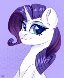 Size: 3250x3970 | Tagged: safe, artist:ske, rarity, pony, unicorn, g4, high res, looking at you, smiling, solo