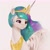 Size: 2000x2000 | Tagged: safe, artist:pascal571, princess celestia, alicorn, pony, g4, crown, cute, cutelestia, eyebrows, eyebrows visible through hair, female, high res, jewelry, mare, peytral, regalia, simple background, smiling, solo, white background, wings