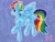 Size: 2048x1536 | Tagged: safe, artist:niveria25, rainbow dash, pegasus, pony, g4, female, mare, solo, underhoof