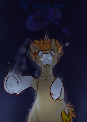 Size: 500x700 | Tagged: safe, artist:foxfaces-world, oc, oc only, oc:foxface, pony, unicorn, bubble, horn, male, ocean, solo, stallion, swimming, underhoof, underwater, water