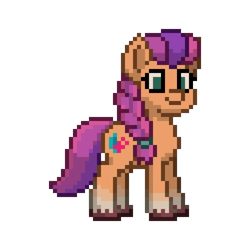 Size: 1000x1000 | Tagged: safe, sunny starscout, earth pony, pony, pony town, g5, simple background, smiling, solo, transparent background