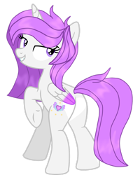 Size: 1280x1602 | Tagged: artist needed, safe, oc, oc only, alicorn, pony, base used, butt, female, heart, heart butt, heart butt marking, heart mark, looking back, mare, plot, sexy, simple background, solo, transparent background, vector