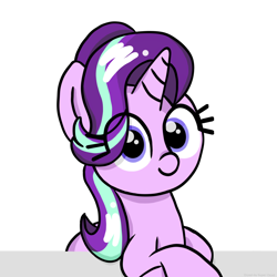 Size: 2048x2048 | Tagged: safe, artist:super-dead, starlight glimmer, pony, unicorn, g4, high res, looking at you, simple background, solo