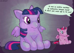 Size: 1202x876 | Tagged: safe, artist:drzootsuit, twilight sparkle, alicorn, pony, g4, plushie, pudgy, solo, text, twilight sparkle (alicorn)