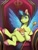 Size: 1080x1440 | Tagged: safe, artist:anoraknr, oc, oc only, oc:klara, cat, pony, unicorn, artificial wings, augmented, magic, magic wings, scepter, throne, twilight scepter, wings