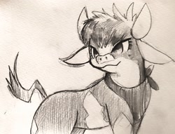 Size: 2132x1629 | Tagged: safe, artist:pichu_no_hito, arizona (tfh), cow, them's fightin' herds, community related, sketch