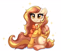 Size: 3373x2919 | Tagged: safe, artist:confetticakez, oc, oc only, pony, clothes, female, high res, scarf, simple background, solo, sweater, white background