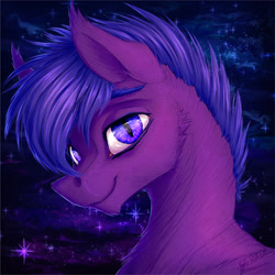 Size: 1096x1096 | Tagged: safe, artist:thatonegib, oc, oc only, bat pony, bust, looking at you, portrait, smiling, solo