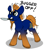 Size: 2688x3088 | Tagged: safe, artist:julunis14, oc, oc only, oc:venomous stray, pony, unicorn, curved horn, grimcute, high res, horn, knife, male, mouth hold, simple background, solo, stallion, white background