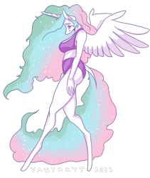 Size: 800x950 | Tagged: safe, artist:vautaryt, part of a set, princess celestia, alicorn, anthro, unguligrade anthro, g4, bikini, breasts, clothes, female, long legs, midriff, simple background, solo, swimsuit, transparent background