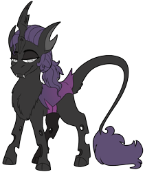 Size: 1024x1212 | Tagged: safe, artist:brainiac, oc, oc only, oc:facsimile, changeling, changeling king, male, purple changeling, simple background, solo, stallion, transparent background