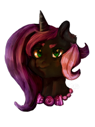 Size: 700x941 | Tagged: safe, artist:temary03, oc, oc only, pony, unicorn, bowtie, bust, female, horn, palindrome get, simple background, solo, transparent background, unicorn oc