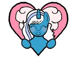 Size: 734x552 | Tagged: safe, artist:deviantcryptid, oc, oc only, oc:fleurbelle, alicorn, pony, alicorn oc, blushing, bow, cute, female, hair bow, heart, horn, mare, simple background, smiling, solo, transparent background, wings