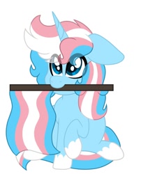 Size: 1017x1199 | Tagged: safe, artist:expert_geek, oc, oc only, pony, ponified, pride, pride flag, simple background, solo, transgender pride flag, white background