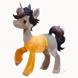 Size: 1557x1552 | Tagged: safe, artist:lutraviolet, oc, oc only, pony, unicorn, clothes, sweater