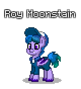 Size: 160x176 | Tagged: safe, artist:dematrix, oc, oc only, oc:roy moonstain, bat pony, pony, pony town, clothes, male, pixel art, simple background, solo, stallion, transparent background