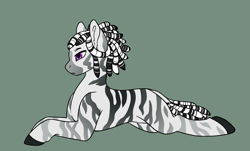 Size: 2247x1359 | Tagged: safe, artist:shadypixels, oc, oc:akano, zebra, fallout equestria oc, zebra oc