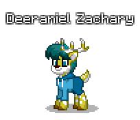 Size: 204x176 | Tagged: safe, artist:dematrix, oc, oc only, oc:deeraniel zachary, pony, pony town, clothes, male, pixel art, simple background, solo, stag, transparent background