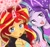 Size: 1545x1449 | Tagged: safe, alternate version, artist:parappaya, starlight glimmer, sunset shimmer, human, equestria girls, g4, duo, female, lesbian, ship:shimmerglimmer, shipping