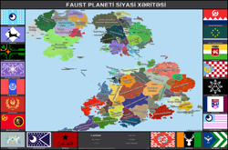 Size: 7628x5037 | Tagged: safe, artist:mustaphatr, equestria at war mod, absurd resolution, azerbaijan, crystal empire flag, flag, griffonia, map, map of equestria, no pony, political map, zebrica