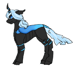 Size: 2864x2536 | Tagged: safe, artist:shadypixels, oc, oc only, oc:morpho, changeling, changeling oc, high res, simple background, solo, transparent background