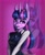 Size: 2300x2800 | Tagged: safe, artist:expireddeity, twilight sparkle, unicorn, anthro, g4, clothes, curved horn, female, high res, horn, solo, unicorn twilight