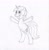 Size: 920x930 | Tagged: safe, artist:xyclone, lyra heartstrings, pony, unicorn, g4, belly button, bipedal, female, solo, traditional art