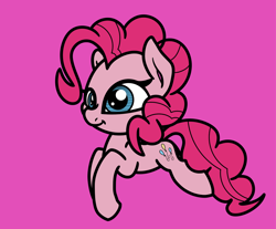 Size: 2048x1696 | Tagged: safe, artist:ewoudcponies, pinkie pie, earth pony, pony, g4, female, pink background, simple background, solo