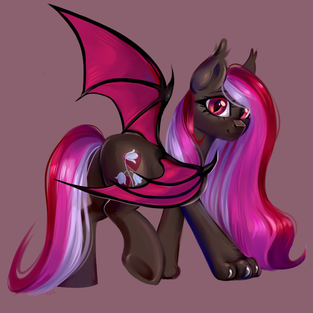 3077822 Safe Artist Ske Oc Oc Only Oc Sofy Bat Pony Cat Cat