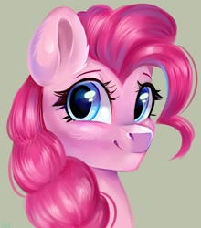 Size: 1054x1200 | Tagged: safe, artist:ske, pinkie pie, earth pony, pony, g4, bust, happy, looking at you, portrait, smiling, solo