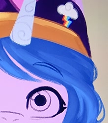 Size: 902x1024 | Tagged: safe, artist:maren, izzy moonbow, pony, unicorn, g5, cap, hat, wip