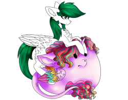 Size: 876x683 | Tagged: artist needed, safe, oc, oc only, oc:eiri, oc:zephyr, alicorn, pegasus, pony, fanfic:zephyr, chest fluff, collar, female, mare, simple background, transparent background