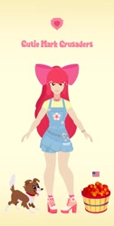 Size: 1036x2048 | Tagged: safe, artist:pleasantlypony, apple bloom, human, g4, female, humanized, solo