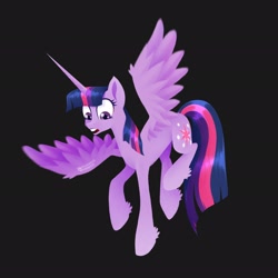 Size: 2048x2048 | Tagged: safe, artist:pleasantlypony, twilight sparkle, alicorn, pony, g4, female, gray background, high res, simple background, solo, twilight sparkle (alicorn)