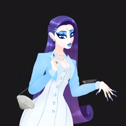 Size: 2048x2048 | Tagged: safe, artist:pleasantlypony, rarity, human, g4, female, high res, humanized, simple background, solo