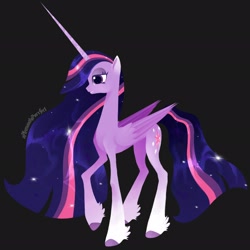 Size: 2048x2048 | Tagged: safe, artist:pleasantlypony, twilight sparkle, alicorn, pony, g4, my little pony: friendship is magic, the last problem, female, high res, older, older twilight, older twilight sparkle (alicorn), princess twilight 2.0, simple background, solo, twilight sparkle (alicorn)