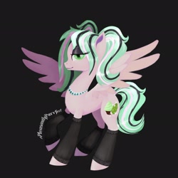 Size: 2048x2048 | Tagged: safe, artist:pleasantlypony, oc, oc only, pegasus, pony, female, high res, pegasus oc, simple background, solo